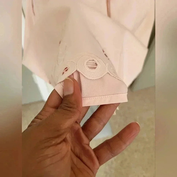 Ted Baker EMALISE Embroidered Skater Eyelet Lace Cutout Babydoll Dress(4)USA(10) - Picture 13 of 16